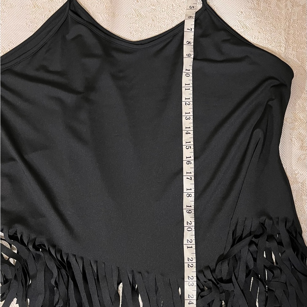 SHEIN Black Fringe Top & Multicolor Cardigan Set Size Women’s Plus 2X NWOT - Picture 12 of 15